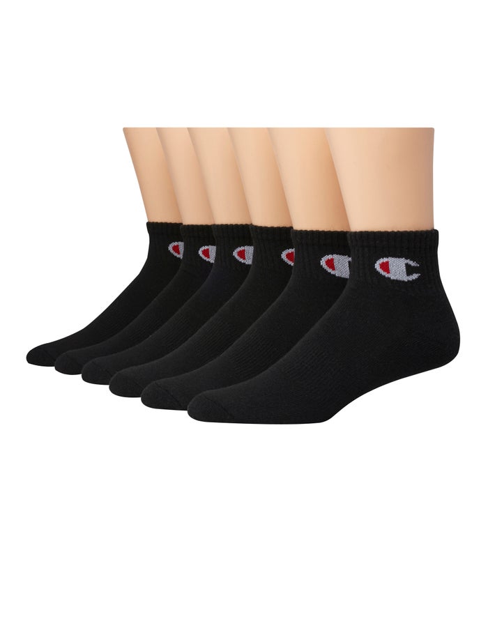 Calcetines Champion Mujer - Ankle C Logo 6-Pairs ( Negras ) 0923681-GU